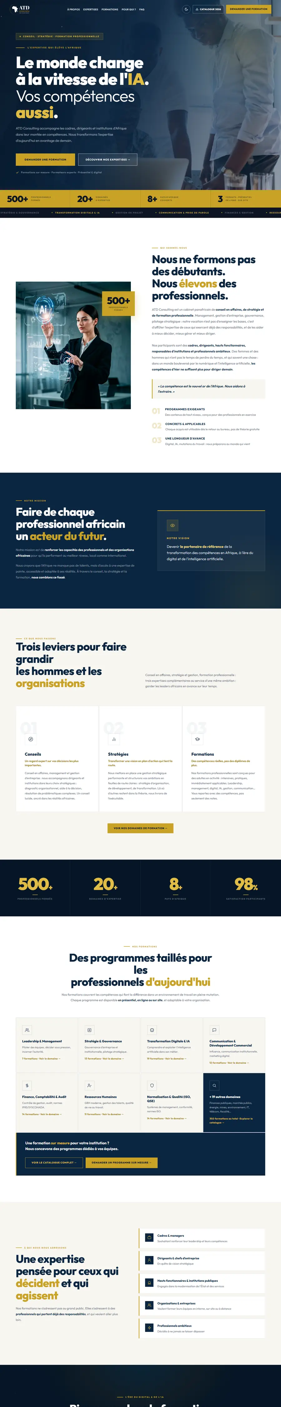 ATD Consulting · un assistant oriente les visiteurs