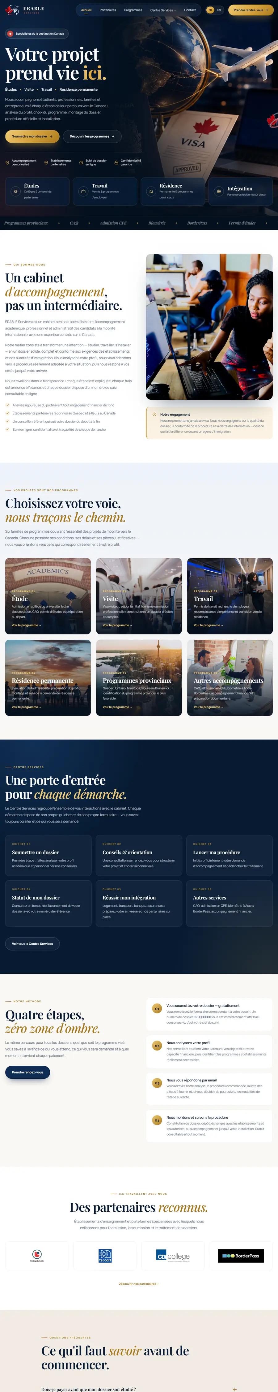 ERABLE Services · Plateforme