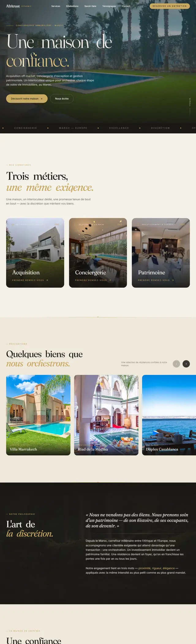 Le site Afritrust Dynamic