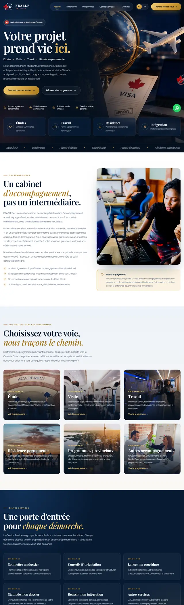 Le site ERABLE Services
